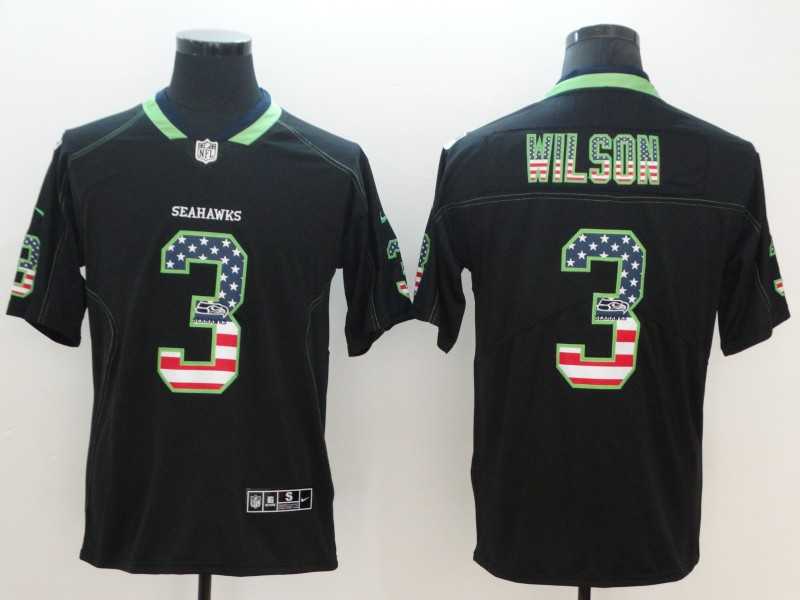 Nike Seahawks 3 Russell Wilson Black USA Flag Fashion Color Rush Limited Jersey,We sell and wholesale Nike Seahawks 3 Russell Wilson Black USA Flag Fashion Color Rush Limited Jersey on line form chian!